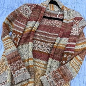 Free People long knit sweater size m